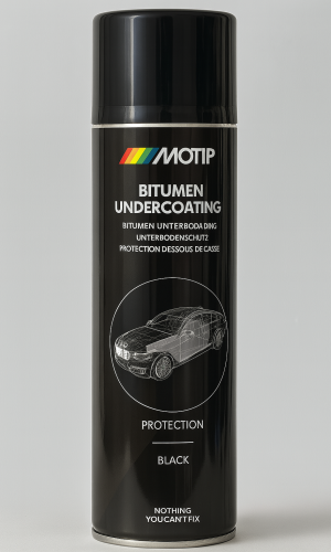 MOTIP Bitumen Undercoating – Spray Protecție Șasiu (Negru) – 500ml